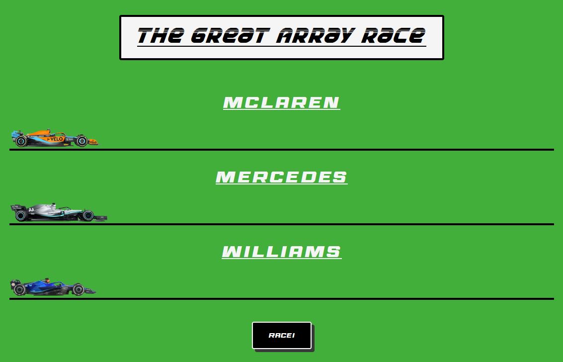 f1 array race project