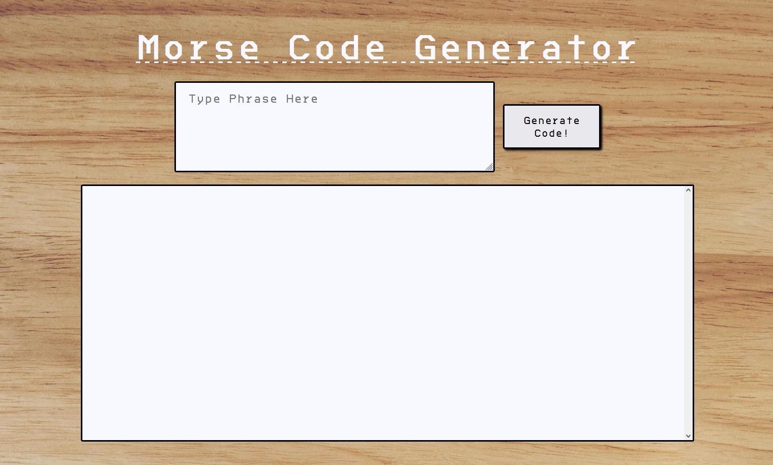 morse code generator project-img