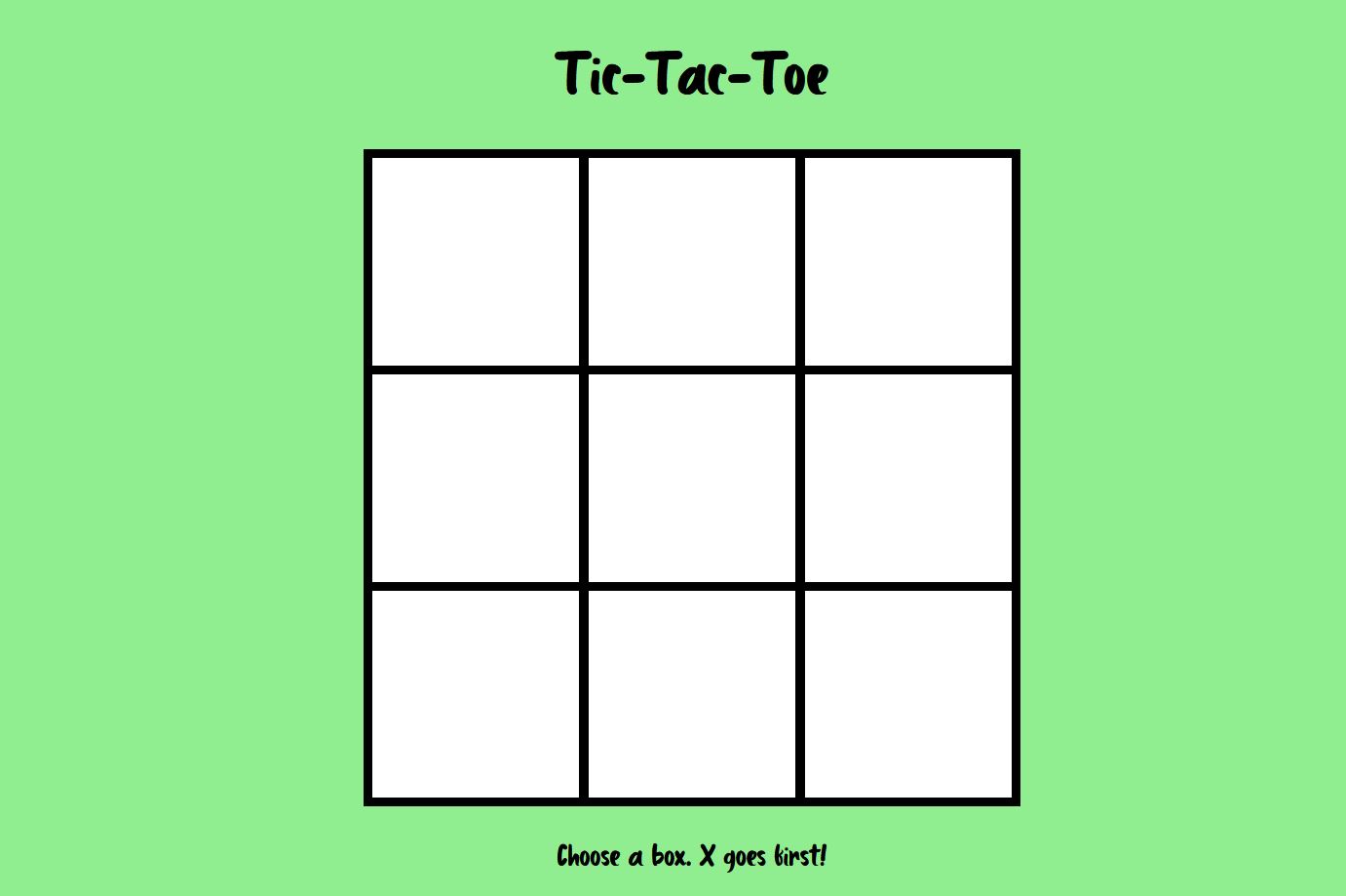 tic-tac-toe project